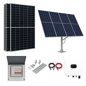 8kW On-Grid Solar System Bifacial TOPCon DCR Panels | Dual Axis Tracker | Hybrid Ready